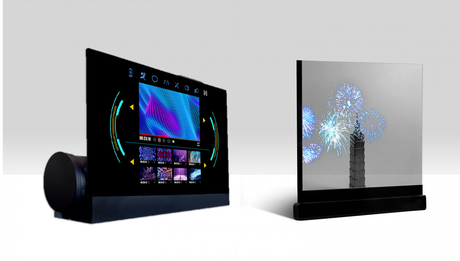 可卷式、折迭性、高透明